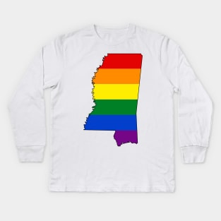 Mississippi Pride! Kids Long Sleeve T-Shirt
